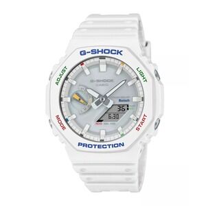 G-Shock GAB2100FC-7A Oak White Dial,Tough Solar Bluetooth Carbon Core 45.4mm NWT